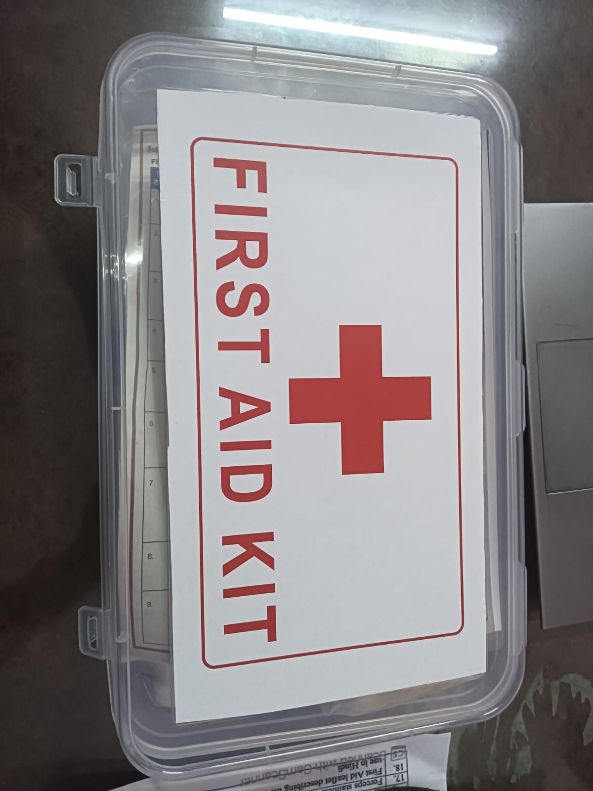 institutional First Aid Kit or School First Aid Kit